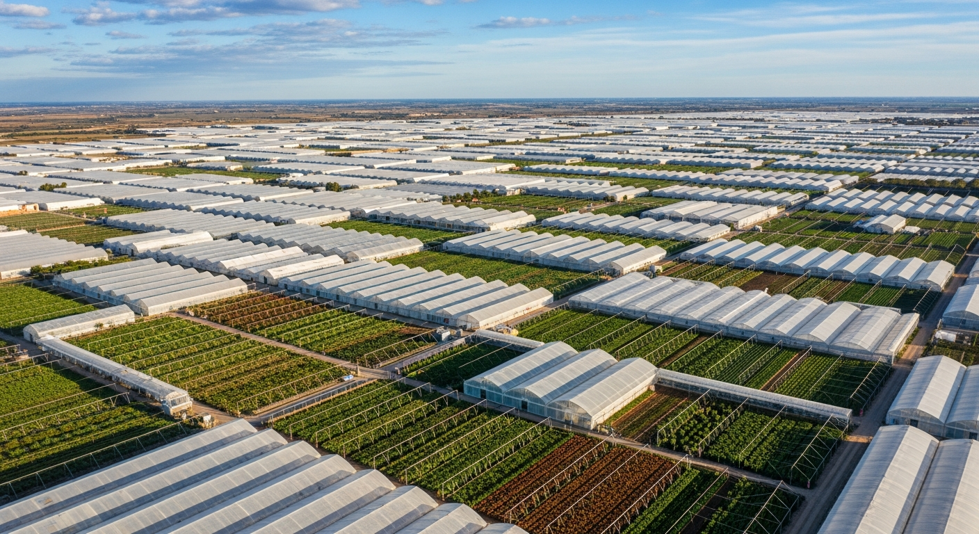 Almería dépasse les 4 400 hectares de serres écologiques dans l'essor andalou de la production bio.