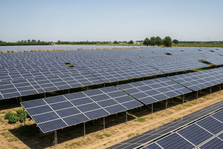 Une installation photovoltaïque dans une serre expérimentale pour booster l'agriculture durable