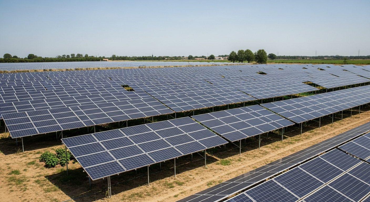 Une installation photovoltaïque dans une serre expérimentale pour booster l'agriculture durable