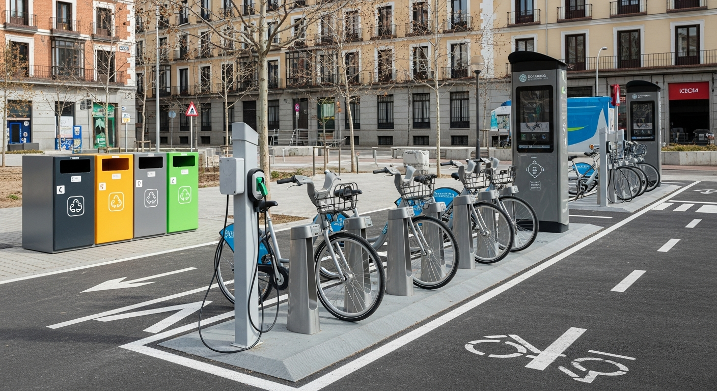 Madrid inaugure un nouveau hub de mobilité à Velázquez avec 1.891 places et une distribution durable.