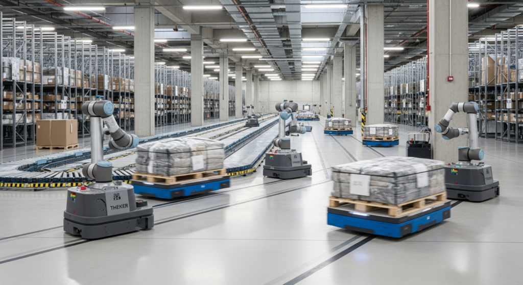 Mango intègre des robots de THEKER pour améliorer l'efficacité de son centre de distribution de Lliçà d'Amunt (Barcelone)