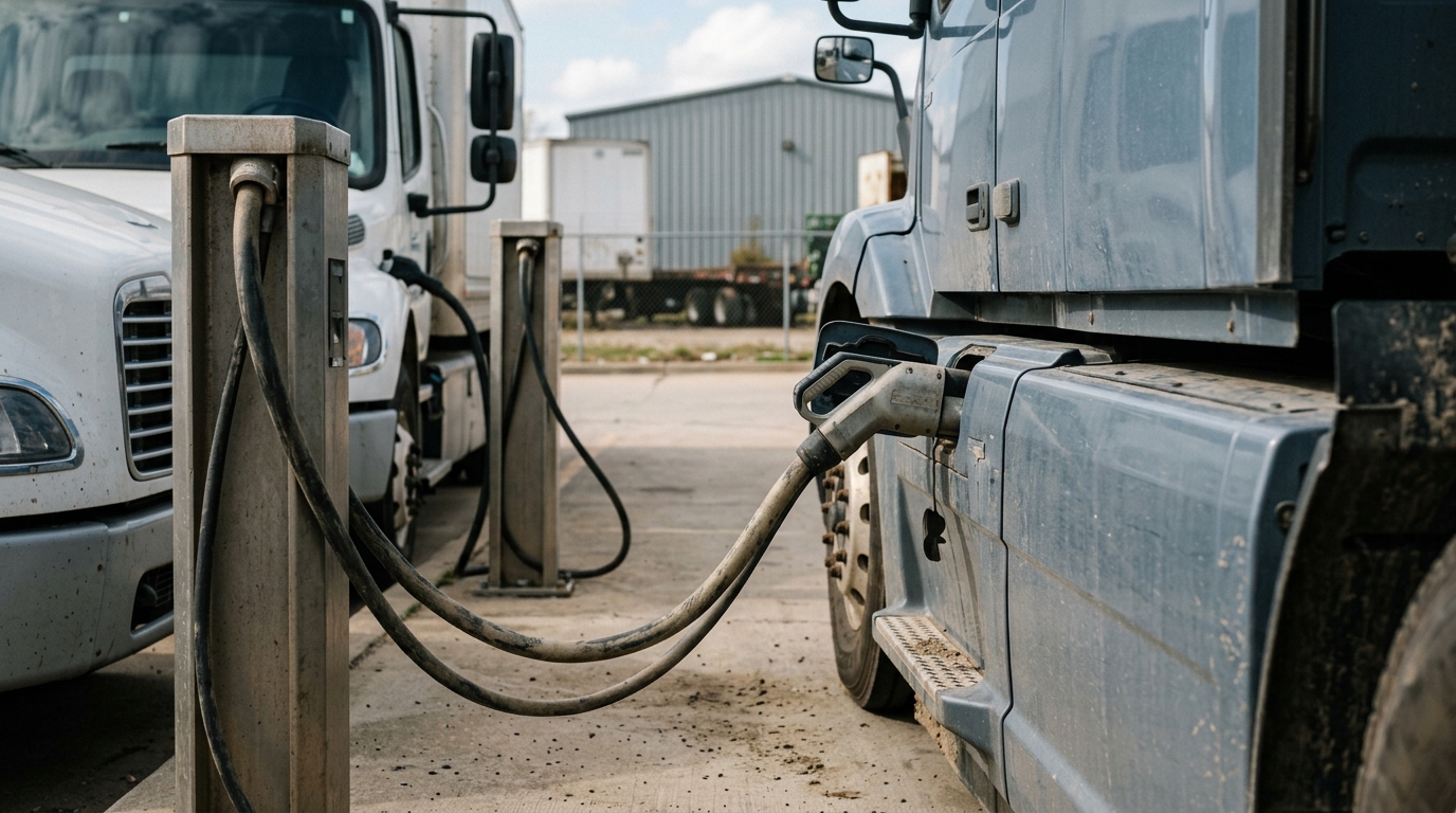 Camions électriques : partager les chargeurs entre entreprises, une alternative face au manque d'infrastructure publique