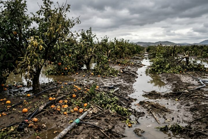 Espagne : les pertes agricoles liées à la dernière DANA évaluées à 21 millions d'euros sur 9 000 hectares en Communauté valencienne