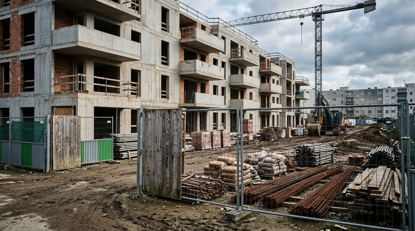 Projets de logements locatifs : l'incertitude réglementaire freine les nouveaux investissements en France.